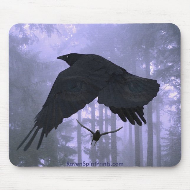 Tapis De Souris Collection NOIR RAVEN (Devant)
