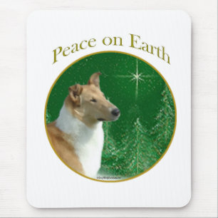 Tapis De Souris Collie Paix sur Terre