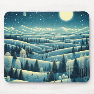 Tapis De Souris Collines d'hiver