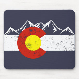Tapis De Souris Colorado Montagnes Vintage