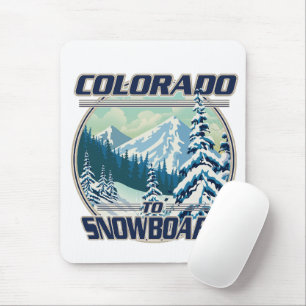 Tapis De Souris Colorado pour faire du snowboard