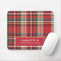 Coloré Plaid Classic Personnalisé Rouge