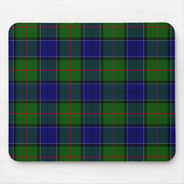 Tapis De Souris Colquhoun tartan bleu vert plaid (Devant)