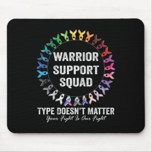 Tapis De Souris Combattant Survivant du Cancer Sensibilisation Vot