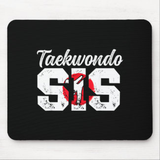 Tapis De Souris Combattante de Taekwondo Sœur de Taekwondo