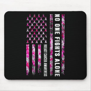 Tapis De Souris Combattre seul drapeau américain Sensibilisation a