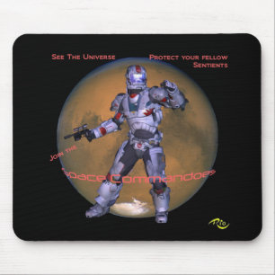 Tapis De Souris Commando spatial Mousepad