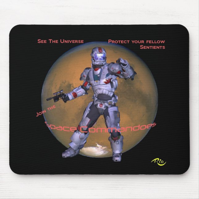 Tapis De Souris Commando spatial Mousepad (Devant)