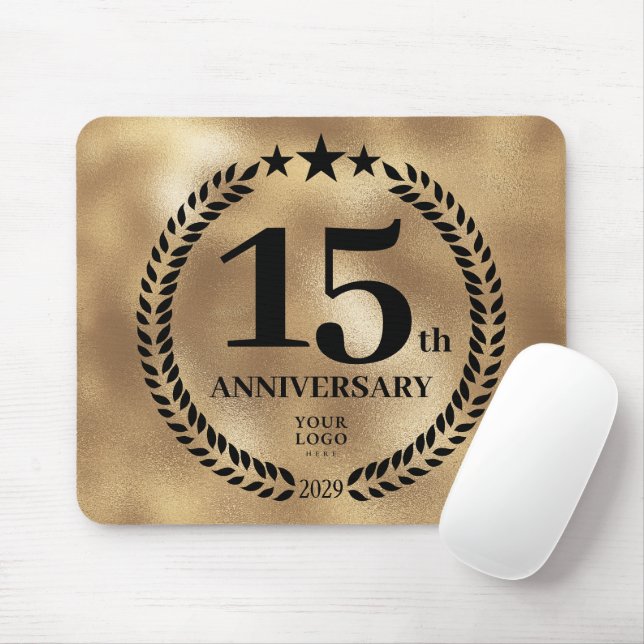 Tapis De Souris Commémoration du 15e anniversaire de Gold Business (Avec souris)