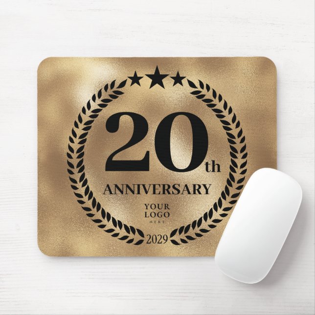 Tapis De Souris Commémoration du 20e anniversaire de Gold Business (Avec souris)
