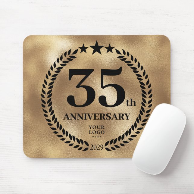 Tapis De Souris Commémoration du 35e anniversaire de Gold Business (Avec souris)