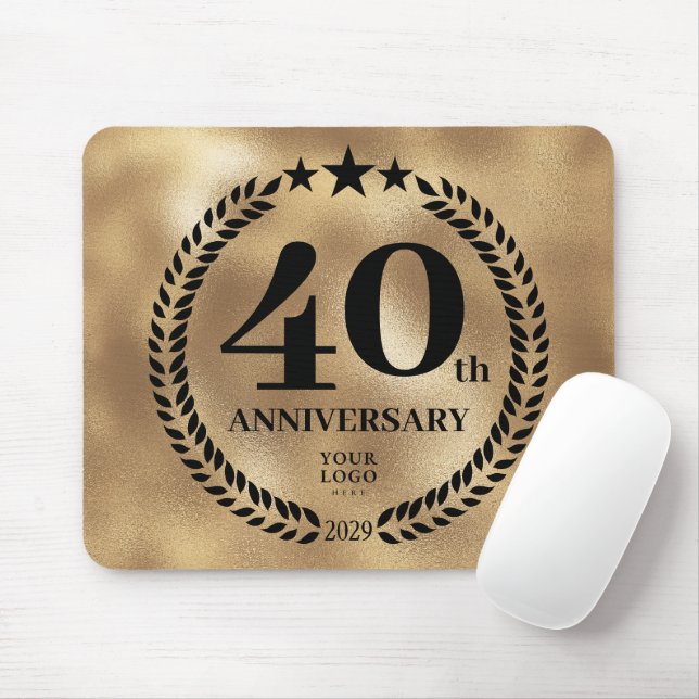 Tapis De Souris Commémoration du 40e anniversaire de Gold Business (Avec souris)