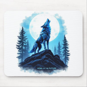 Tapis De Souris Comment l'avenir - Loup Robotique Mousepad