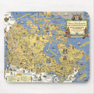 Tapis De Souris Compagnie de la Baie d'Hudson - Carte du Canada