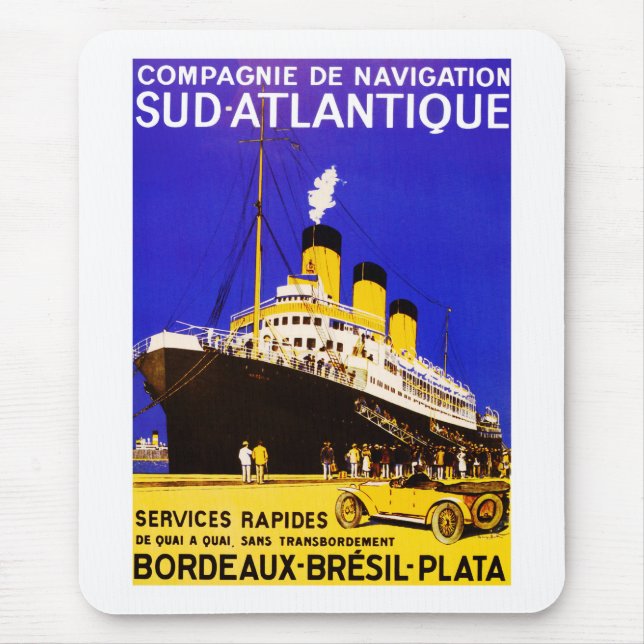 Tapis De Souris Compagnie De Navigation Sud Atlantique (Devant)