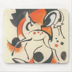 Tapis De Souris Composition avec deux cerfs de Franz Marc