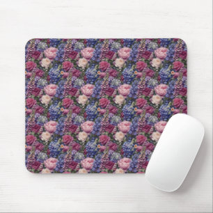 Tapis De Souris Composition florale dense de jardin anglais