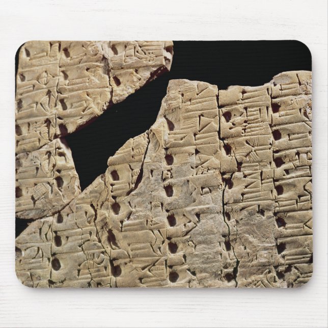 Tapis De Souris Comprimé avec le manuscrit cunéiforme, d'Uruk (Devant)