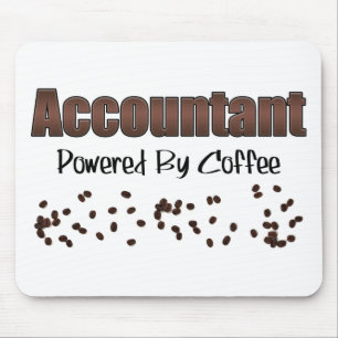 Tapis De Souris Comptable Actionné Au Café