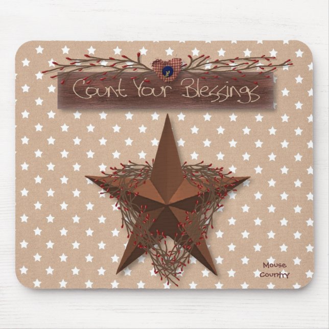 Tapis De Souris Compte Primitif Vos Bénédictions Mousepad (Devant)