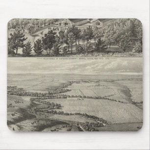 Tapis De Souris Comté de Morse's Ranche Chase, Kansas