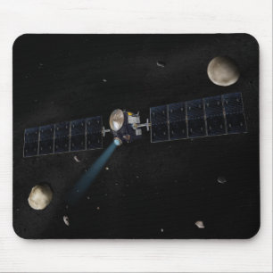 Tapis De Souris Concept artistique de l'engin spatial Dawn en orbi