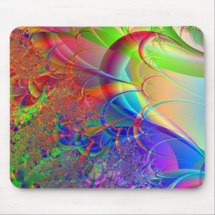 Tapis De Souris Conception 3D fractale numérique