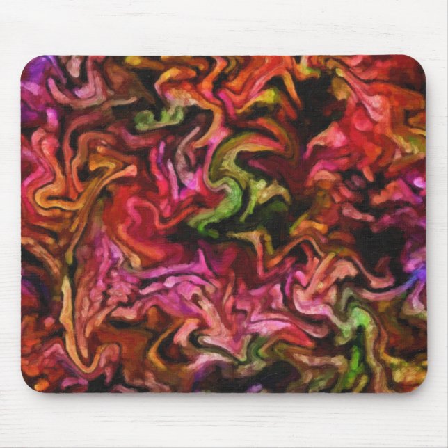 Tapis De Souris Conception abstraite colorée (Devant)