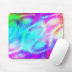 Tapis De Souris Conception Abstraite de la bande de flux arc-en-ci