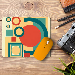 Tapis De Souris Conception Abstraite de Style Rétro Géométrique au