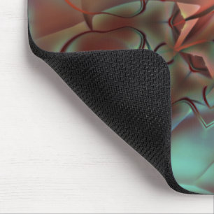 Tapis De Souris Conception abstraite en verre dépoli sur brun