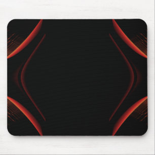 Tapis De Souris Conception d'abrégé sur rouge et noir