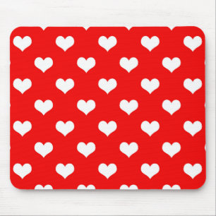 Tapis De Souris Conception d'amour à cœur rouge