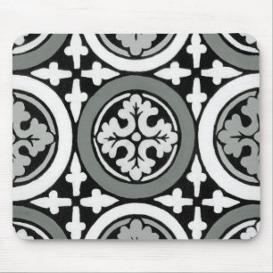 Tapis De Souris Conception de carreaux de mosaïque de style Renais