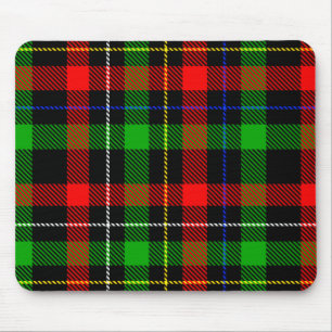 Tapis De Souris Conception de carreaux en flanelle rouge vert blan