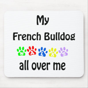 Tapis De Souris Conception de la marche des Bulldog français