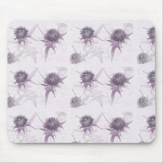 Tapis De Souris Conception de la nature de chardon pourpre