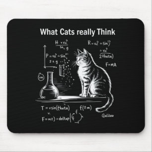 Tapis De Souris Conception de l'humour de physique de chat drôle C