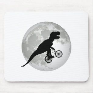 Tapis De Souris Conception de lune volante Trex drôle