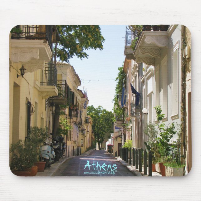 Tapis De Souris Conception de mousepad d'Athènes Grèce (Devant)