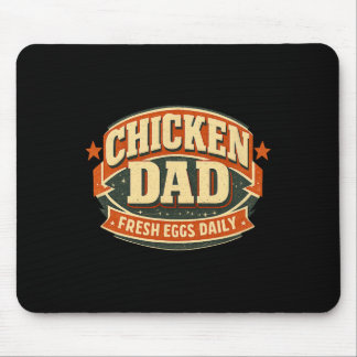 Tapis De Souris Conception de papa poulet Ckyard éleveur de volail
