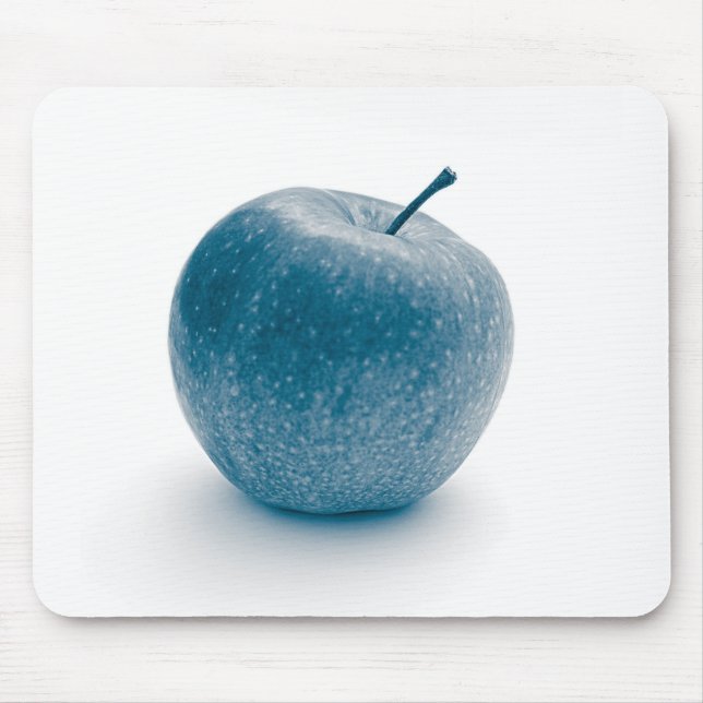 Tapis De Souris Conception de pomme bleue (Devant)