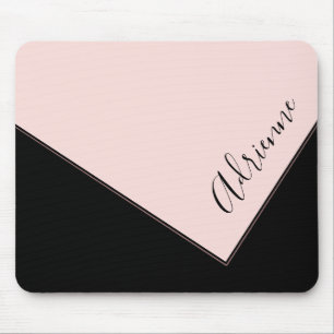 Tapis De Souris Conception de porte rose et noir Personnalisée