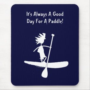 Tapis De Souris Conception de silhouette de Stand Up Paddle