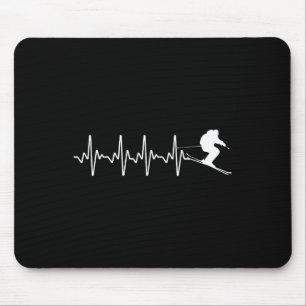 Tapis De Souris Conception de ski drôle pour hommes femmes enfants