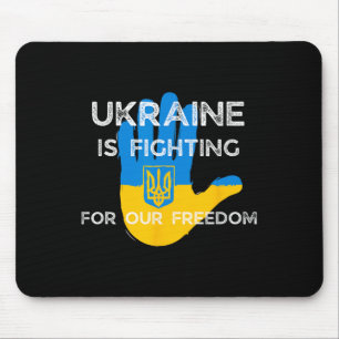 Tapis De Souris Conception de soutien du drapeau ukrainien Ukraine