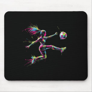 Tapis De Souris Conception de sport d'éclaboussure d'art de footba