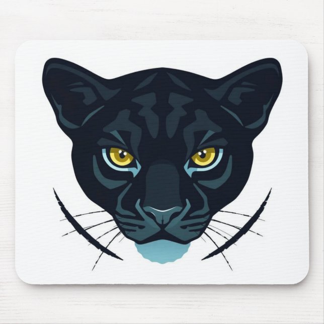 Tapis De Souris Conception de style de rue Black Puma (Devant)
