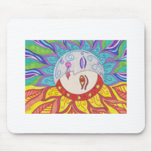 Tapis De Souris Conception de Sun de lune
