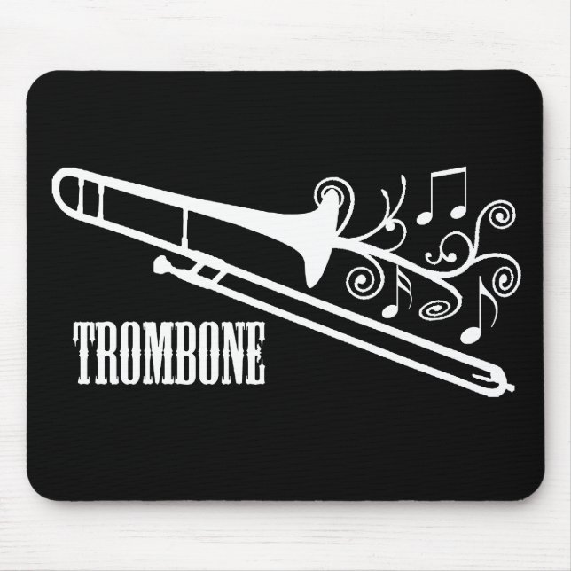 Tapis De Souris Conception de vecteur de trombone (Devant)